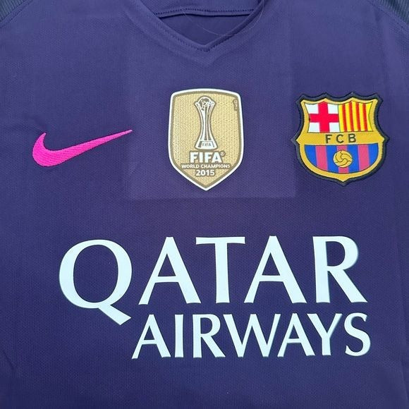 Barcelona Messi Away Purple 2016/17 Soccer Jersey #10 Large size Men shirt