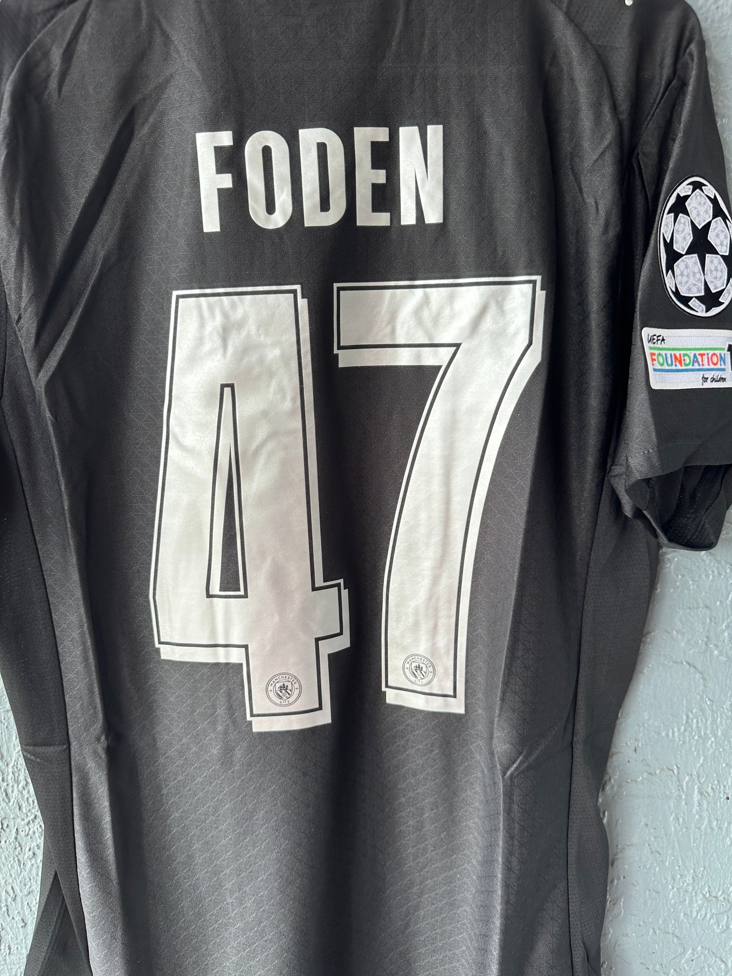 Manchester City Phil Foden #47 Soccer Jersey 2025/26 Black
