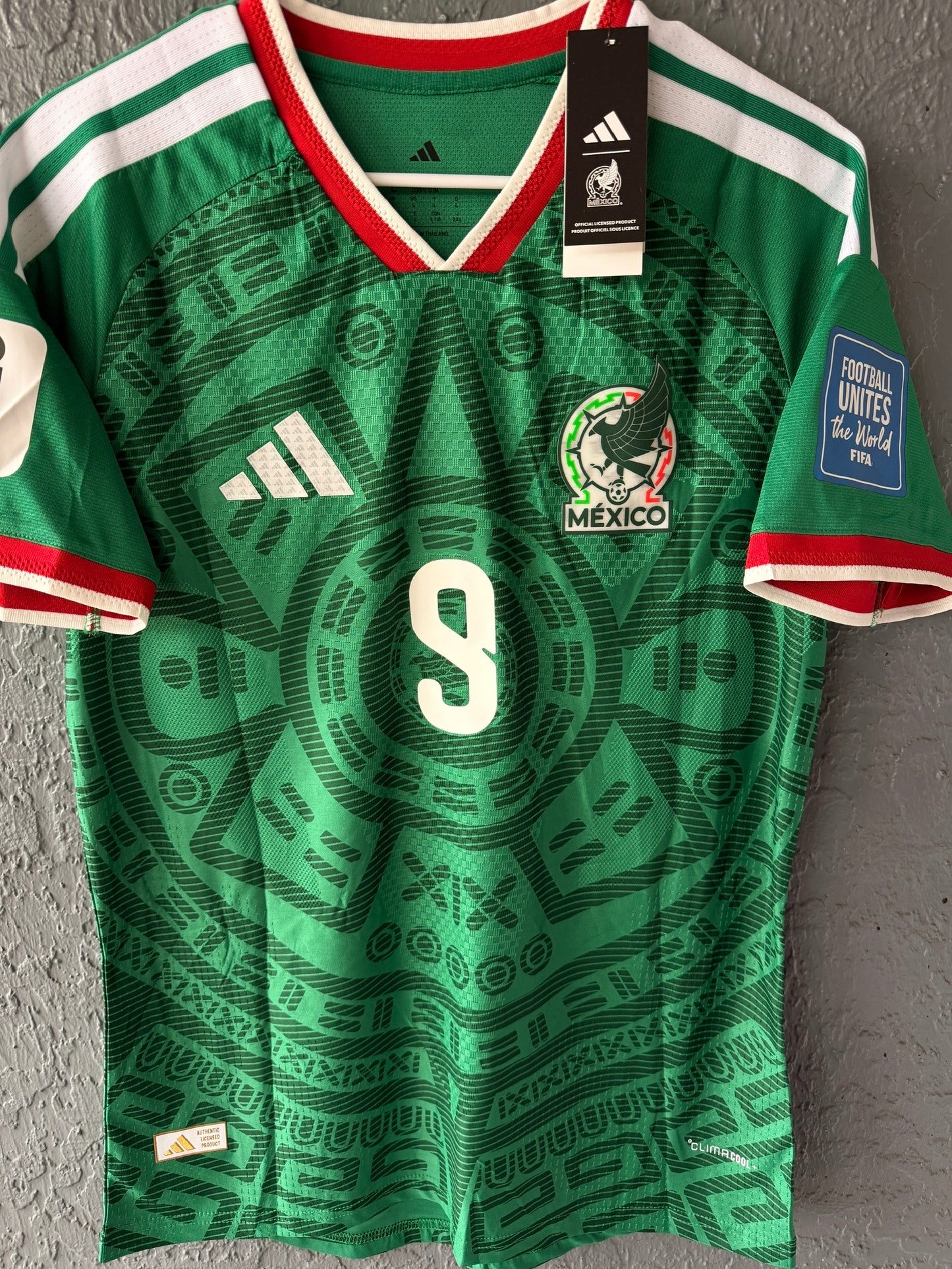 Mexico Raul Jimenez #9 2026 Home Green Player Version Soccer Jersey Men