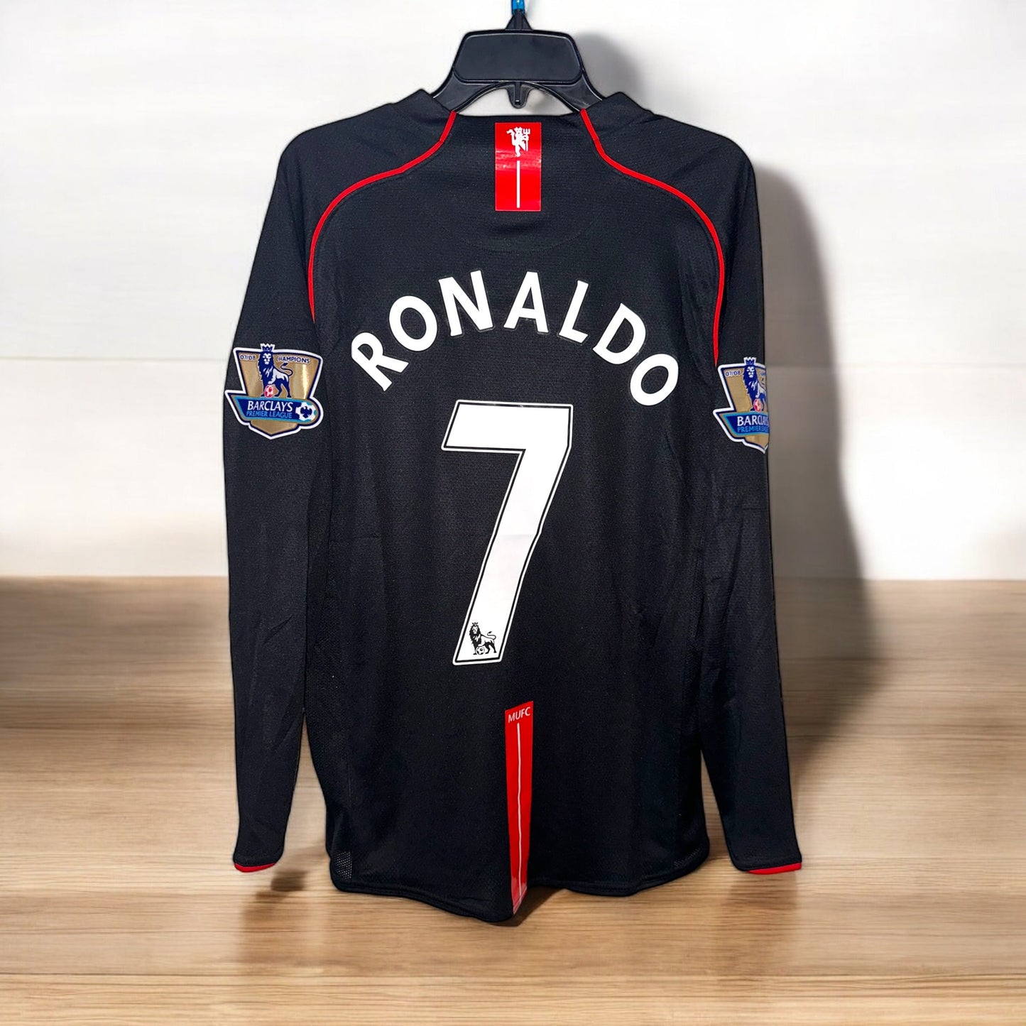 Manchester United 2007/08 Away Retro Soccer Jersey – Cristiano Ronaldo #7 – Long Sleeve