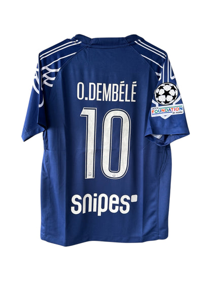 PSG Dembele #10 Third Blue 2024/25 Soccer Jersey UCL Men Size
