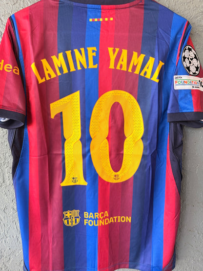 Barcelona Lamine Yamal #10 2026/27 Home Red Blue Soccer Jersey Men
