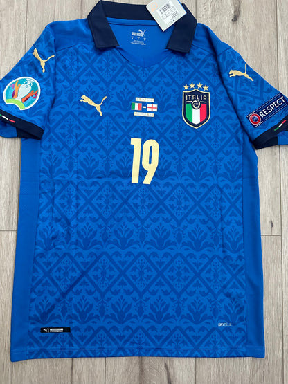 Italy 2021 Euro Final Soccer Jersey – Leonardo Bonucci #19 – Home – Men’s