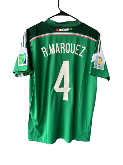 Mexico Rafael Marquez #4 Home Jersey 2014 World Cup