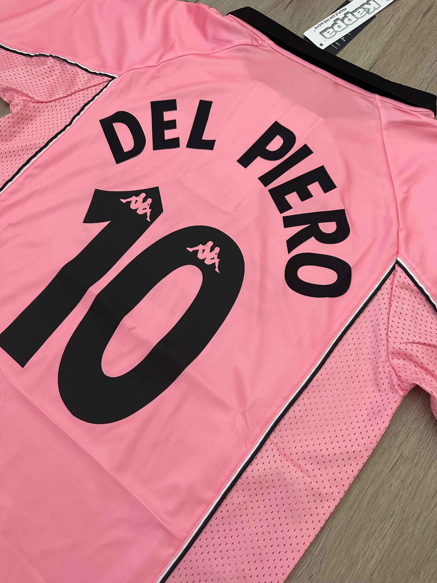 Juventus 97/98 Alessandro Del Piero #10 Retro Pink Soccer Jersey True Size Men