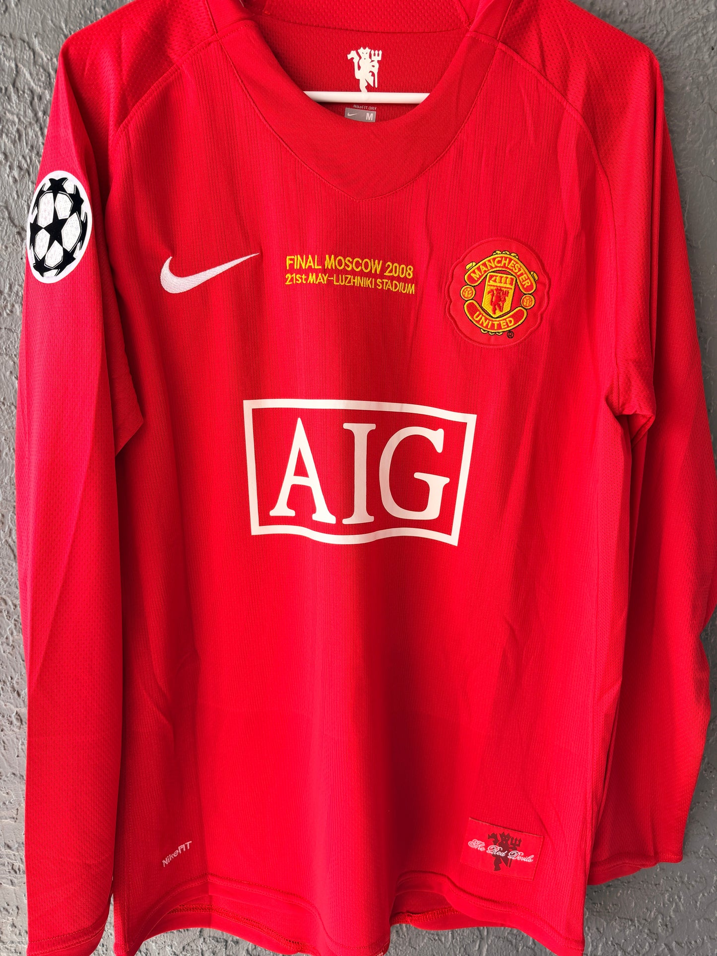 Manchester United 2008 UCL Final Retro Soccer Jersey – Cristiano Ronaldo #7 – Home Red – Men