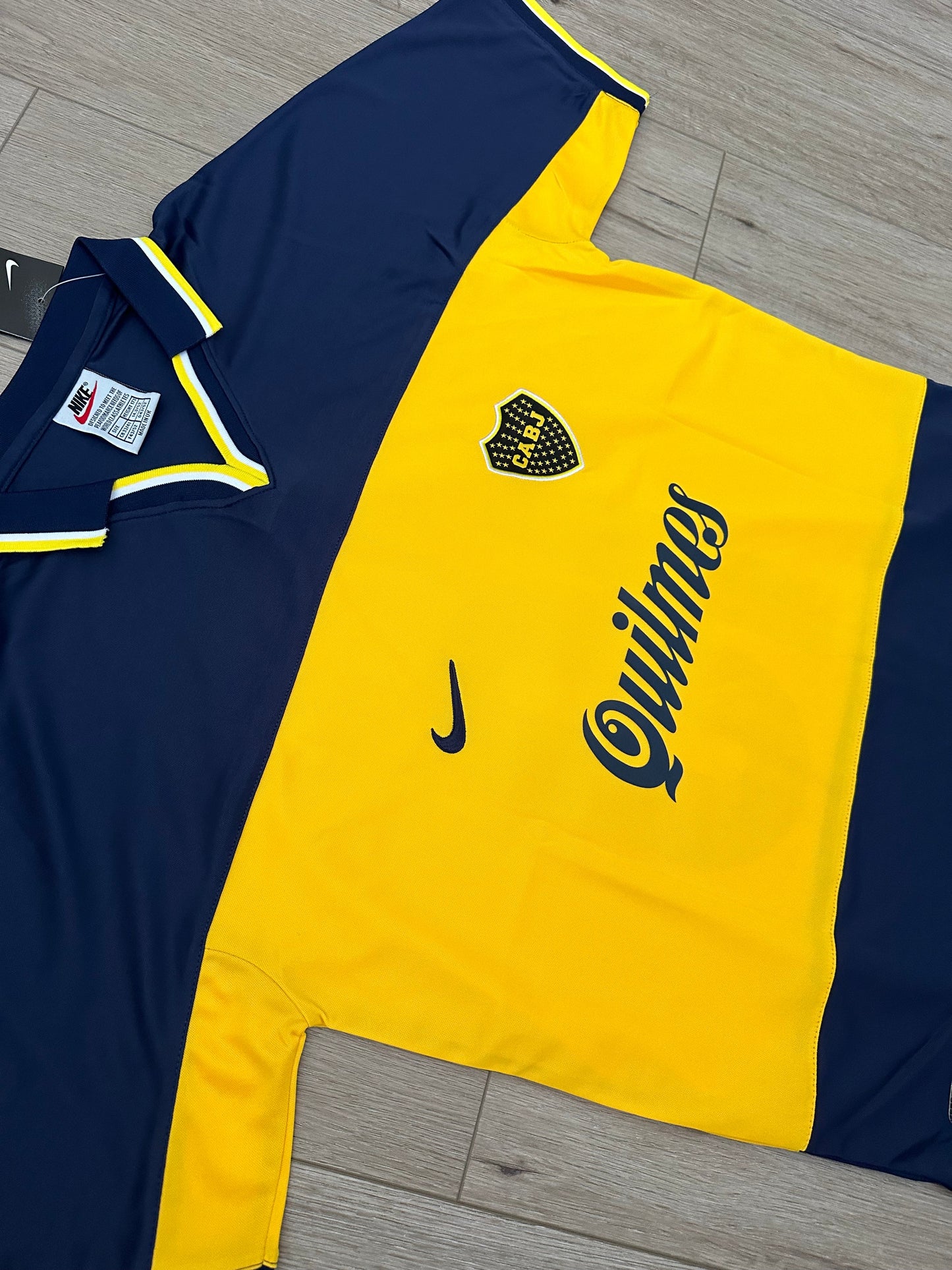 Boca Juniors 1999/00 Home Retro Soccer Jersey – Juan Roman Riquelme #10 – Blue – Men’s