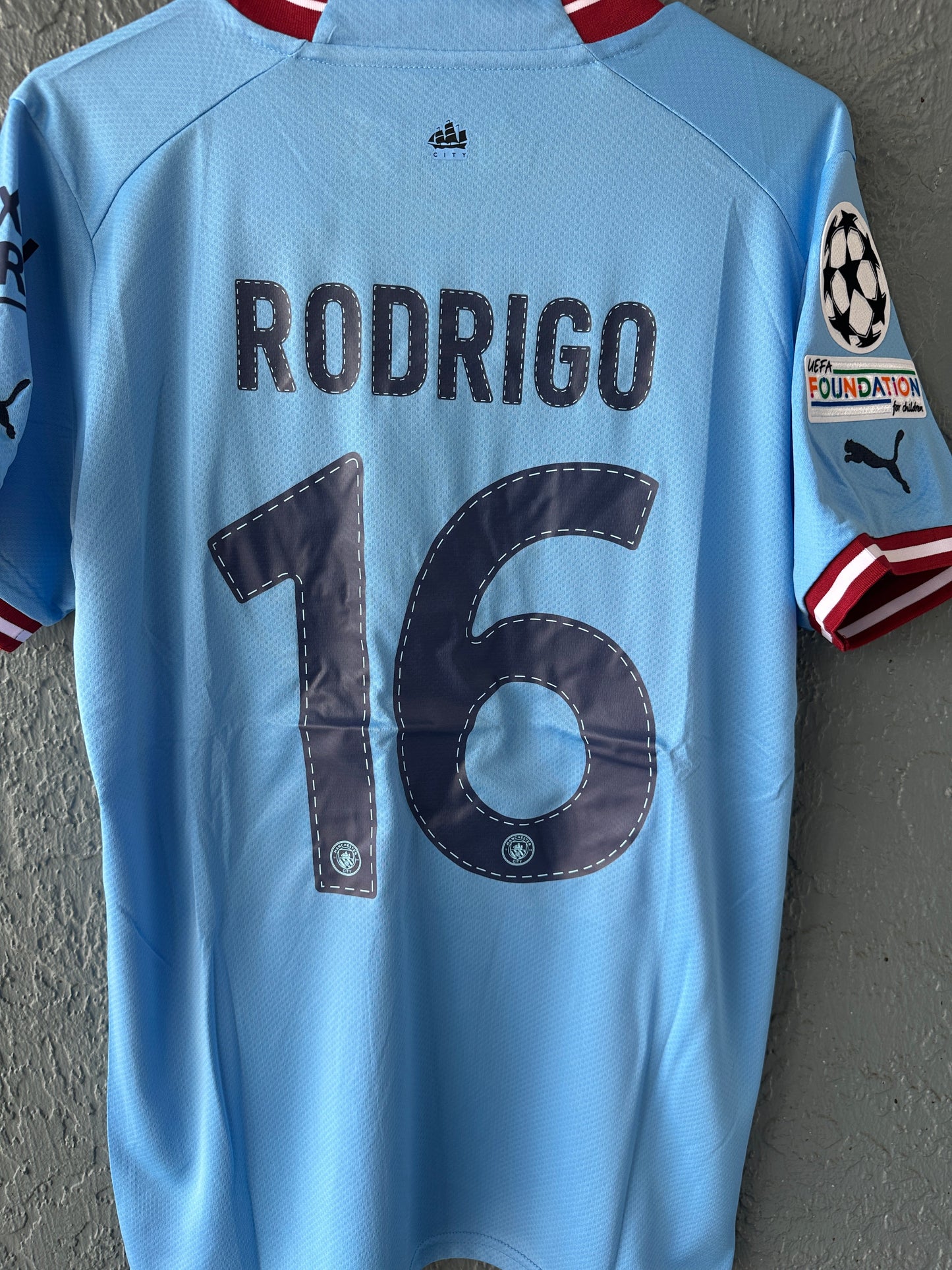 Manchester City Rodrigo Soccer Jersey Final 2023