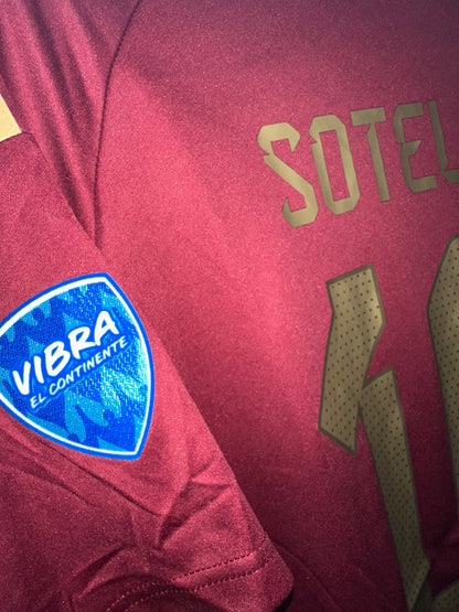 Venezuela Yeferson Soteldo #10 2024 Home Red Soccer Jersey Men Size XL Deal