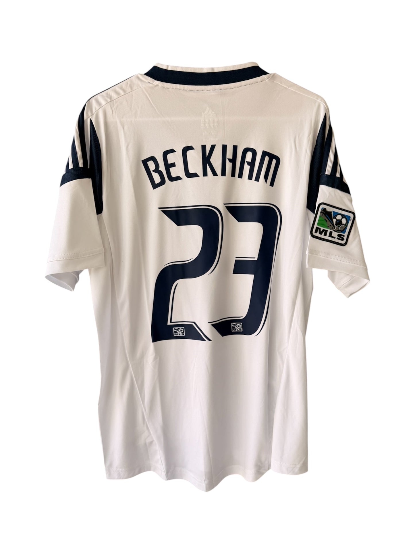 LA Galaxy 2012 Home Retro Soccer Jersey – David Beckham #23 – White – Men’s