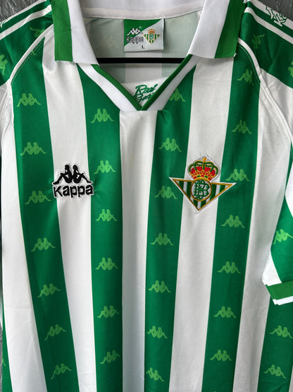 Real Betis Joaquin #27 Retro Soccer Jersey Home Green 95/97 Men size Shirt