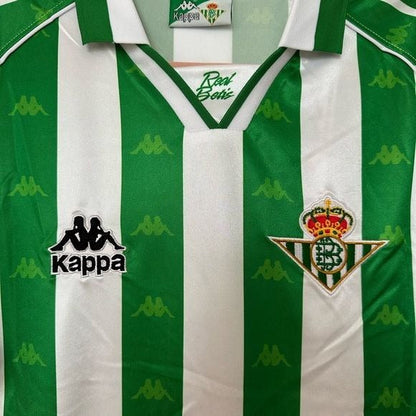 Real Betis Joaquin #27 Retro Soccer Jersey Home Green 95/97 Men size Shirt