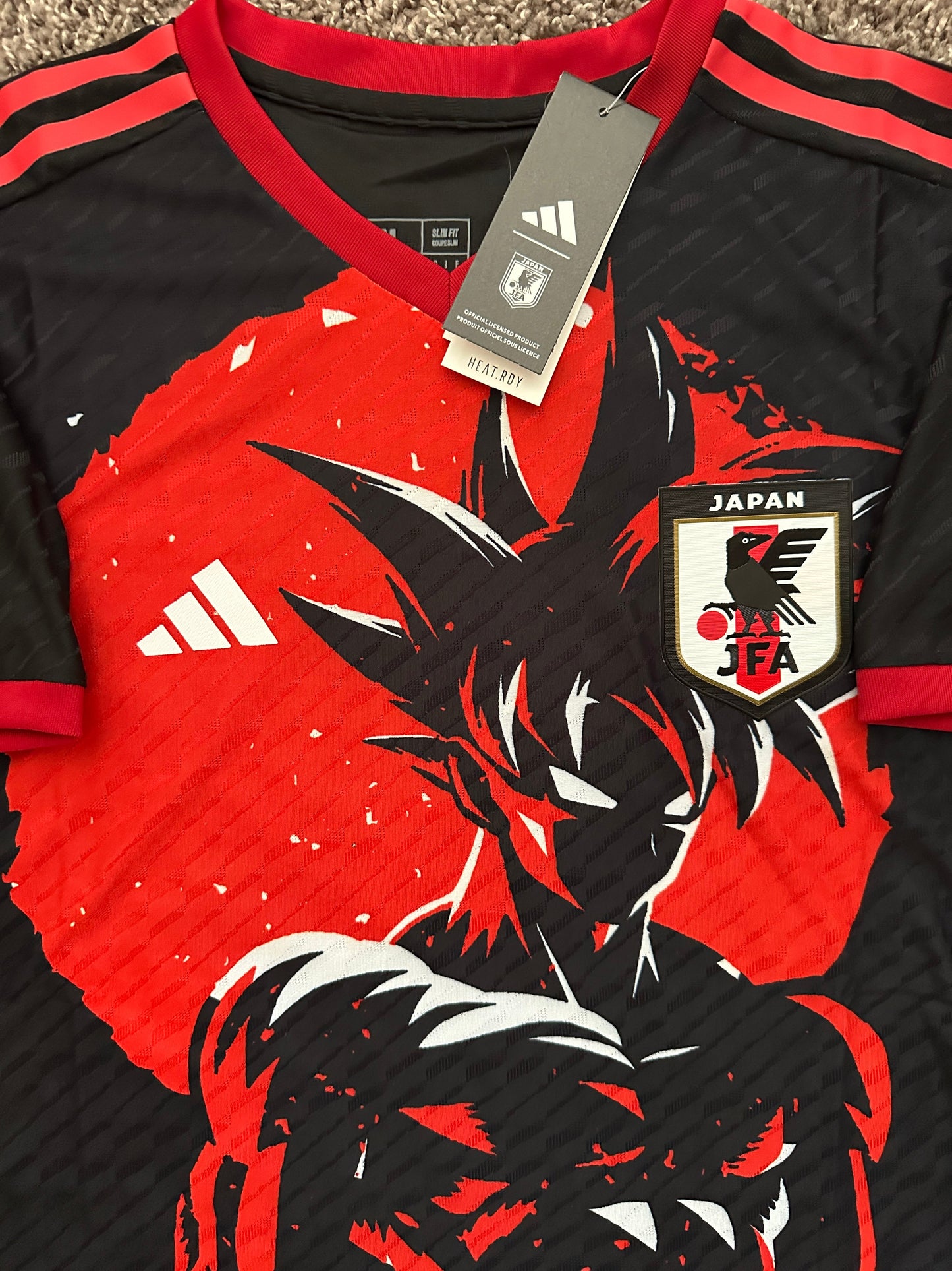 Japan Anime Soccer Jersey Special Edition Dragon Ball Z Goku Frieza Black