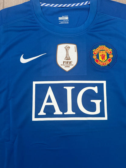 Manchester United 2009 Away Retro Soccer Jersey – Cristiano Ronaldo #7 – Blue – Men’s