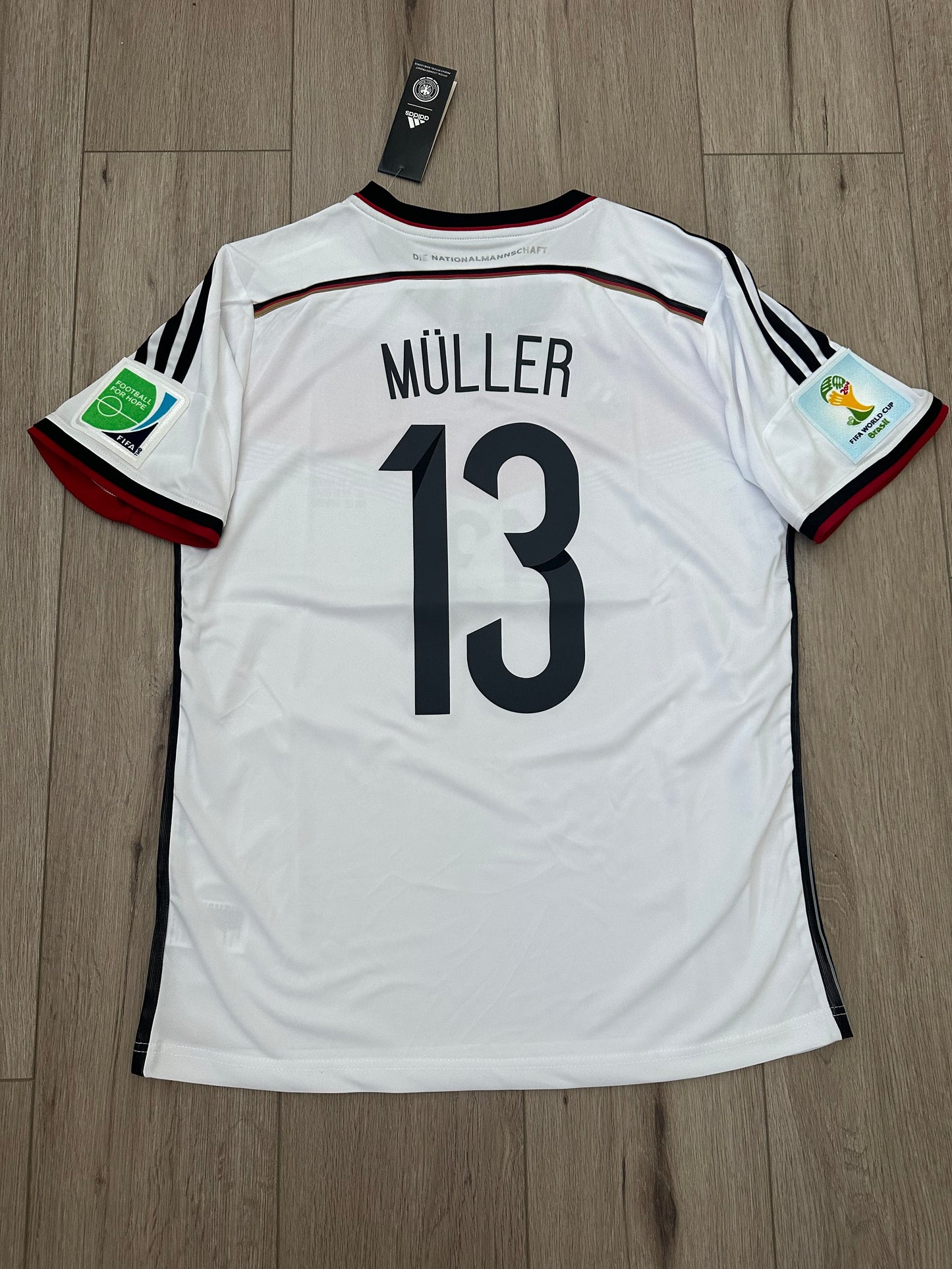 Germany 2014 Home Retro Soccer Jersey – Thomas Muller #13 – World Cup – Men’s