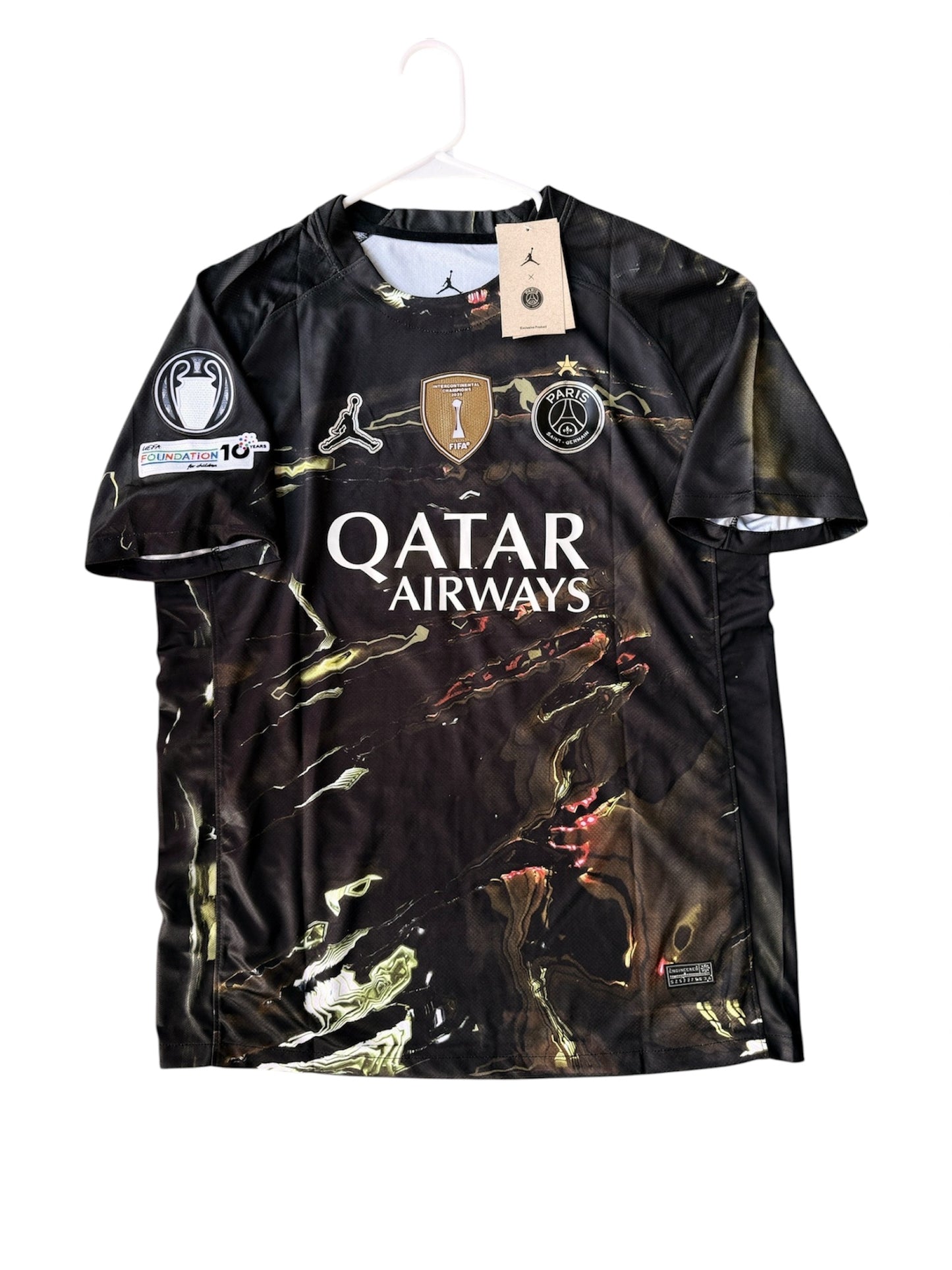 PSG Vitinha #17 2025/26 Special Edition Black Soccer Jersey Men Size