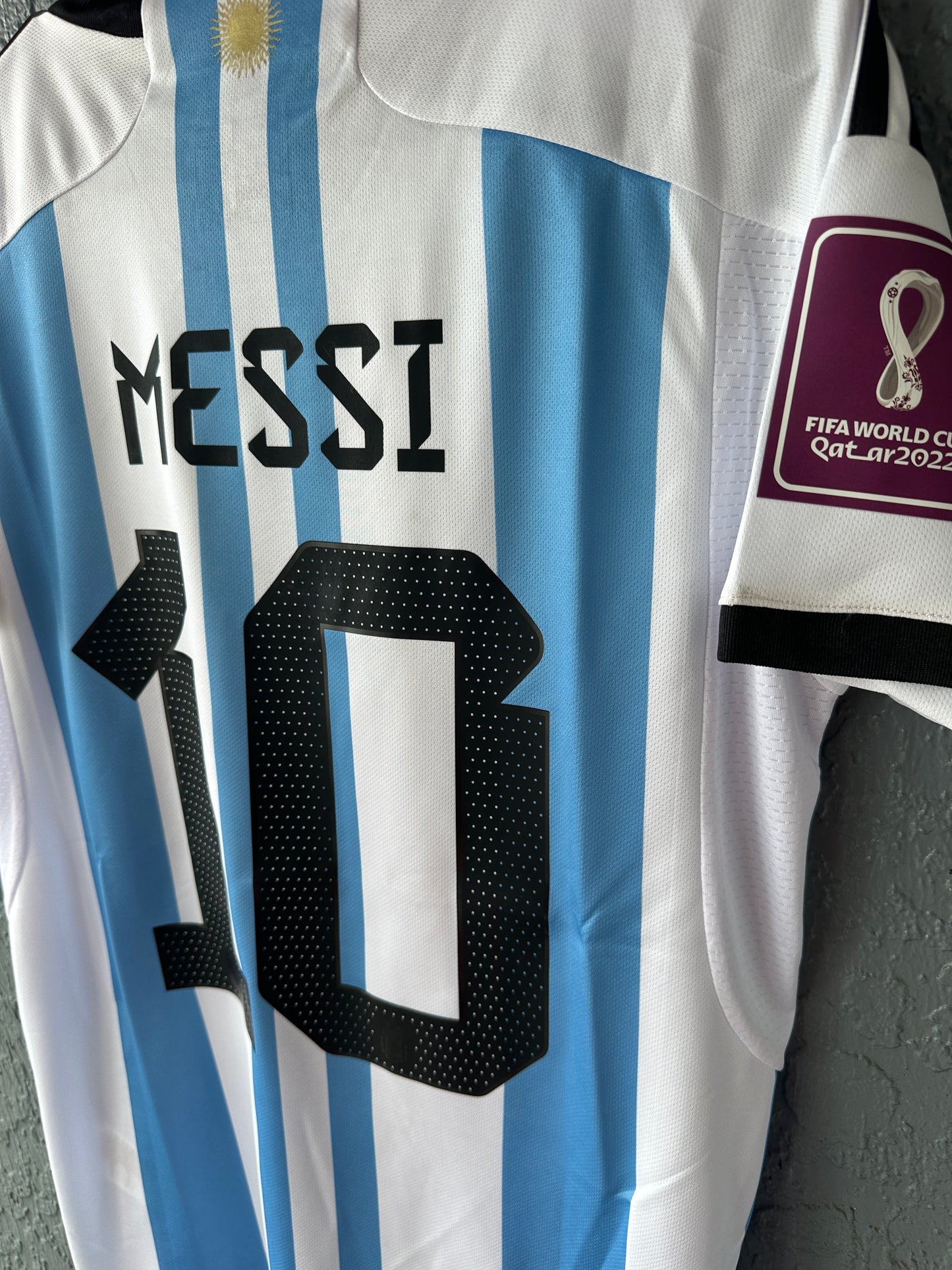 Argentina Messi #10 2022 Home Soccer Jersey Men