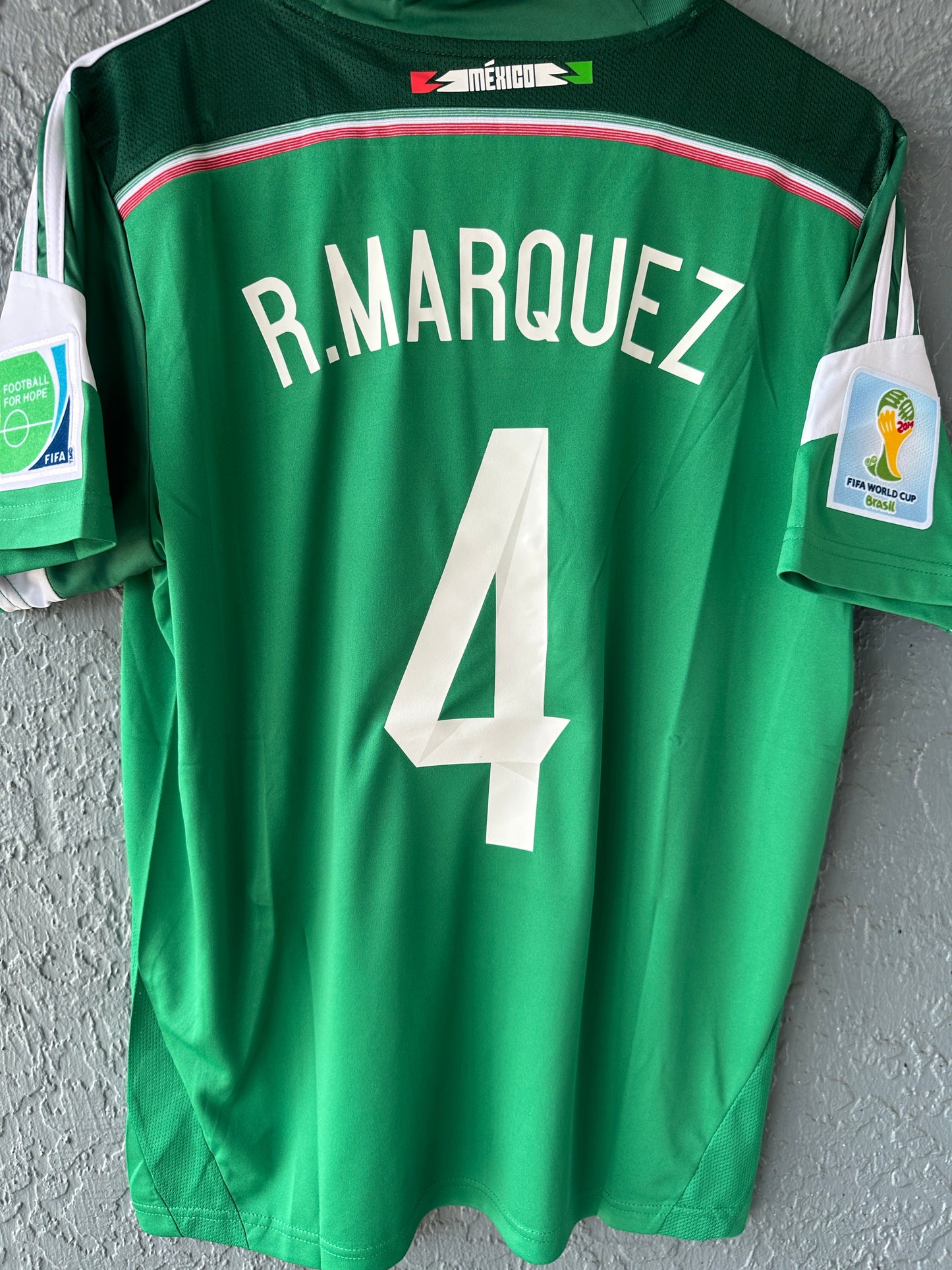 Mexico Rafael Marquez #4 Home Jersey 2014 World Cup