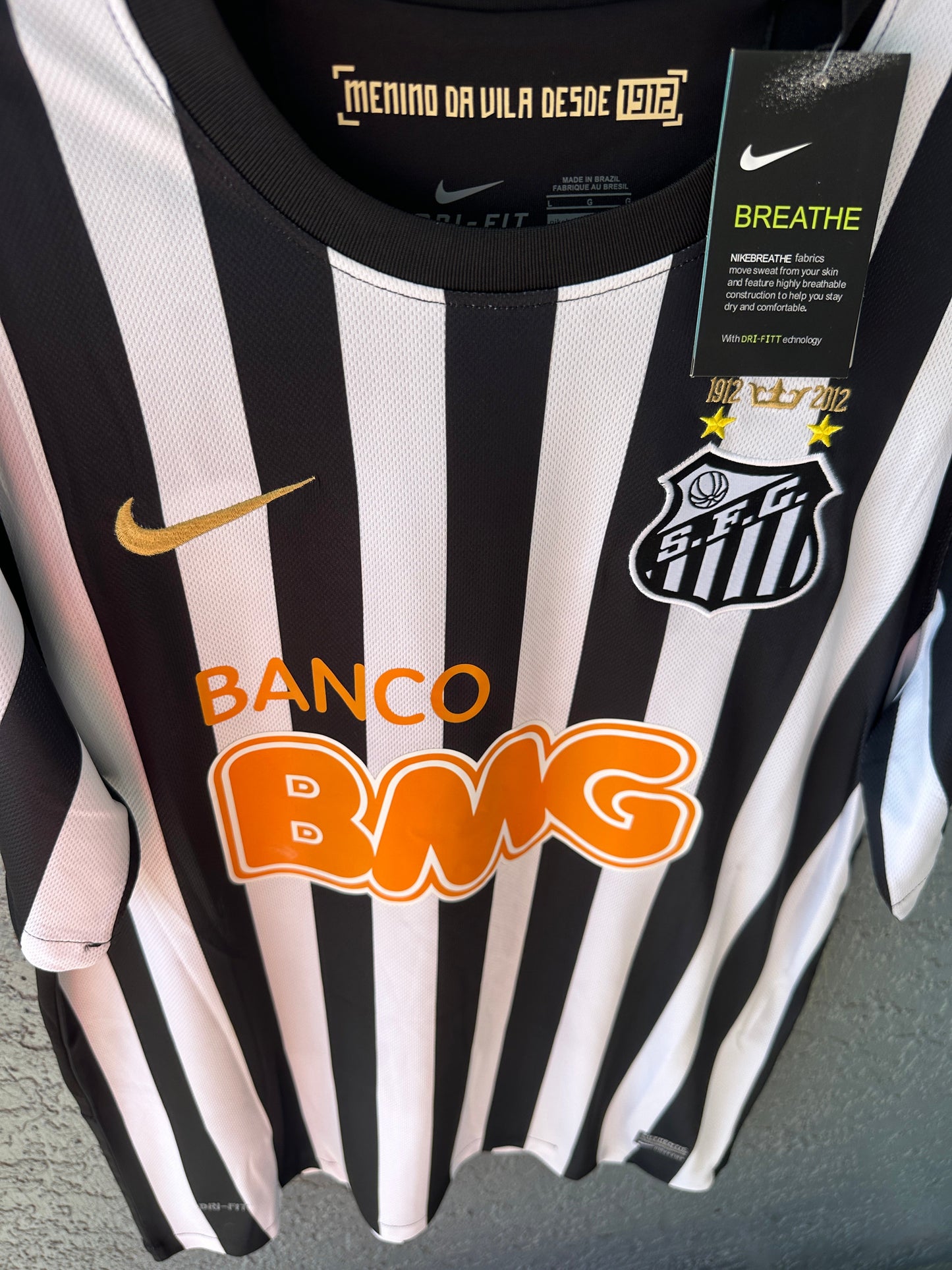 Santos Neymar Jr #11 Retro Soccer Jersey 11/12 Black Away shirt Men