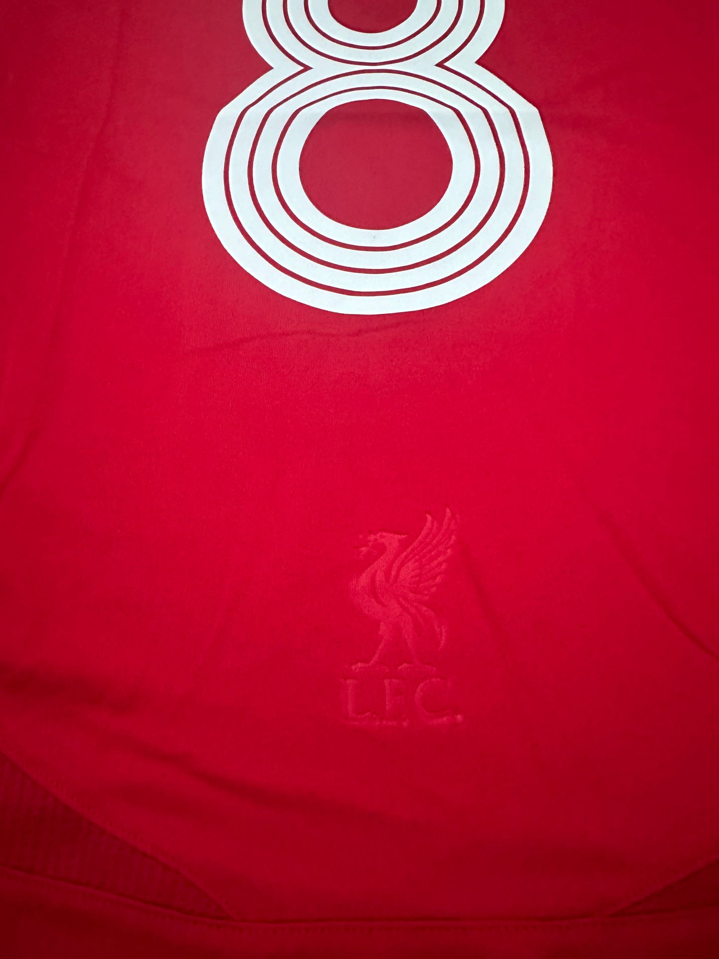 Liverpool 2007 UCL Final Retro Soccer Jersey – Steven Gerrard #8 – Home Red – Men’s