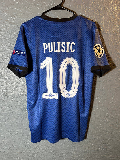 Chelsea Pulisic Soccer Jersey Final Champions 2021 Home Blue