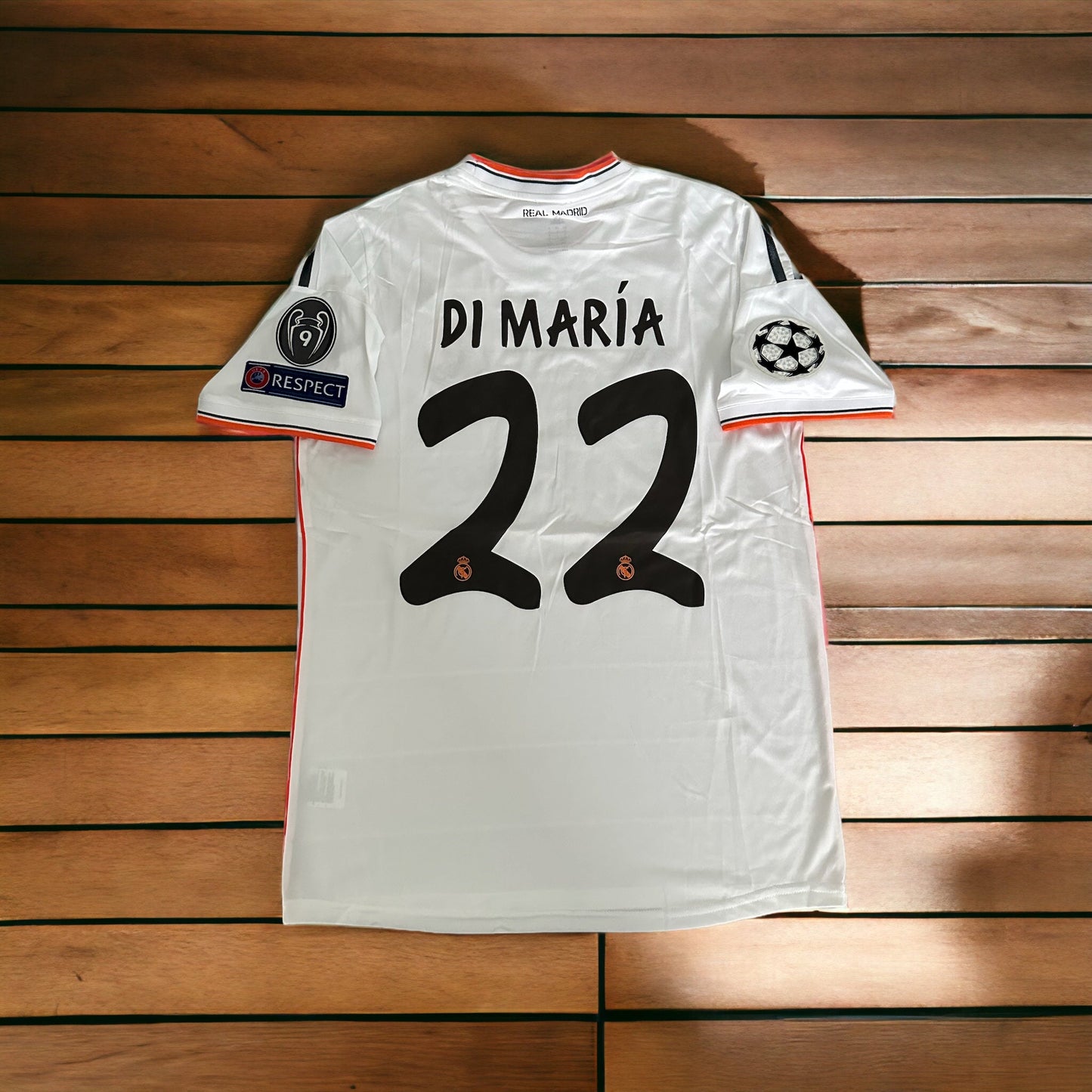 Real Madrid Angel Di Maria #11 2013/14 Home Retro Soccer Jersey Men