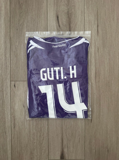 Real Madrid 2006 Away Retro Soccer Jersey – Guti #14 – Purple – Men’s