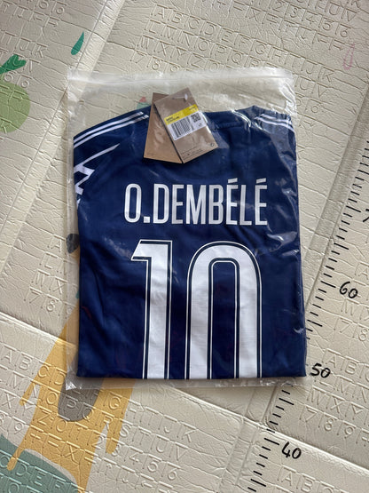 PSG Dembele #10 Third Blue 2024/25 Soccer Jersey UCL Men Size