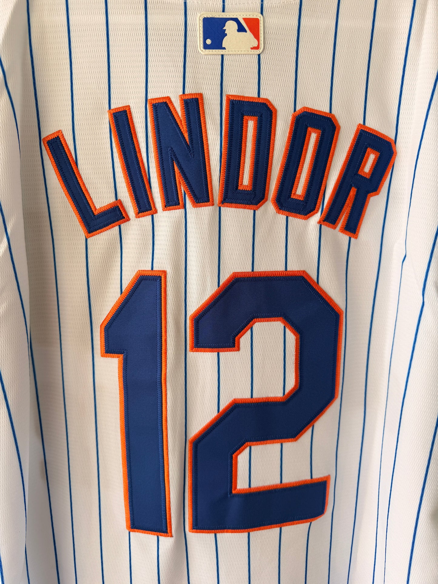 New York Mets Francisco Lindor Baseball Jersey Home White Men Size