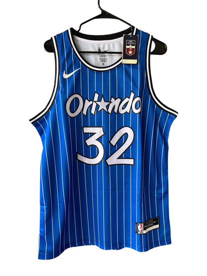Orlando Shaquille O’Neal #32 Blue Retro Basketball Jersey Men Size