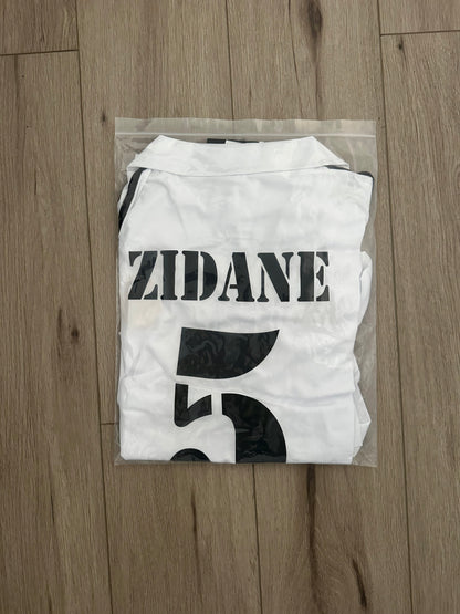 Real Madrid Retro Jersey 2002 UCL Final Home White – Zidane #5 – Long Sleeve