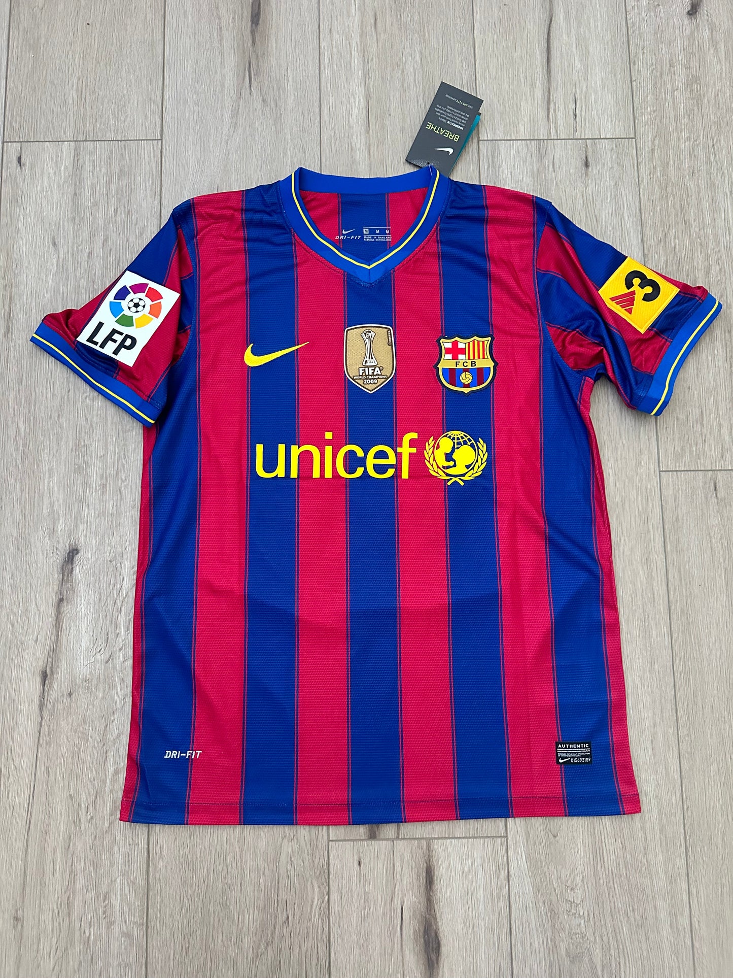 Barcelona Retro Jersey 2009/2010 Home Liga UCL – Messi – Men’s