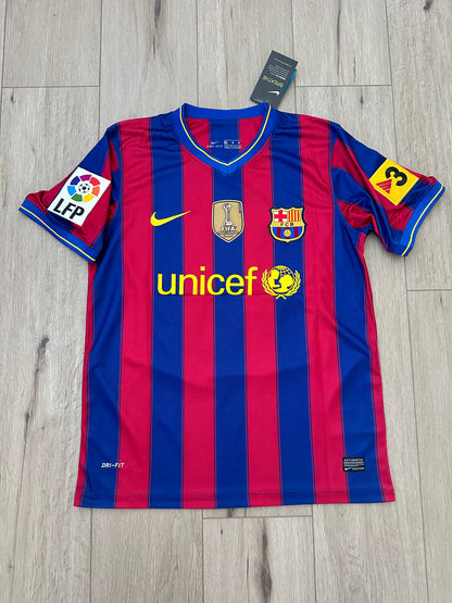 Barcelona Retro Jersey 2009/2010 Home Liga UCL – Messi – Men’s