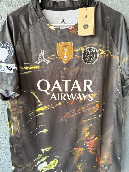 PSG Vitinha #17 2025/26 Special Edition Black Soccer Jersey Men Size
