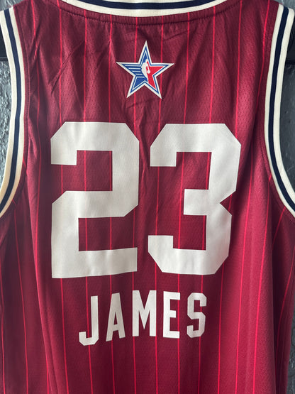 LeBron James #23 Red All-Star Game Basketball Jersey Men
