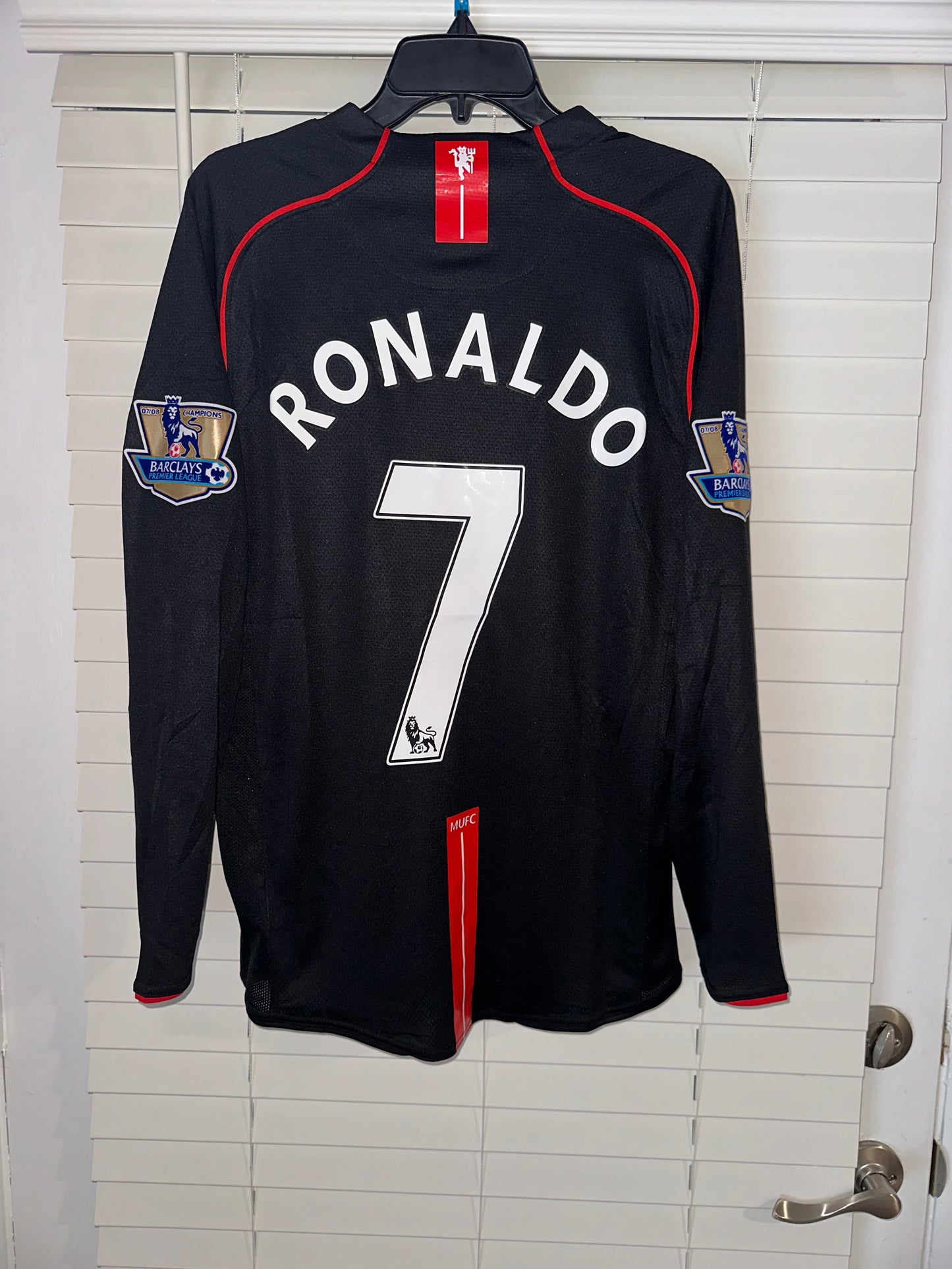 Manchester United 2007/08 Away Retro Soccer Jersey – Cristiano Ronaldo #7 – Long Sleeve