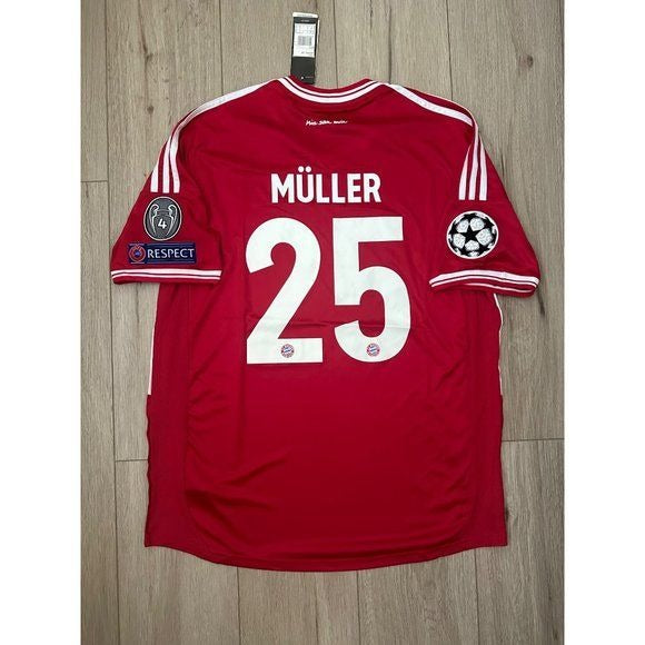 Bayern Munich Thomas Muller #25 Red Soccer Jersey Final 2013