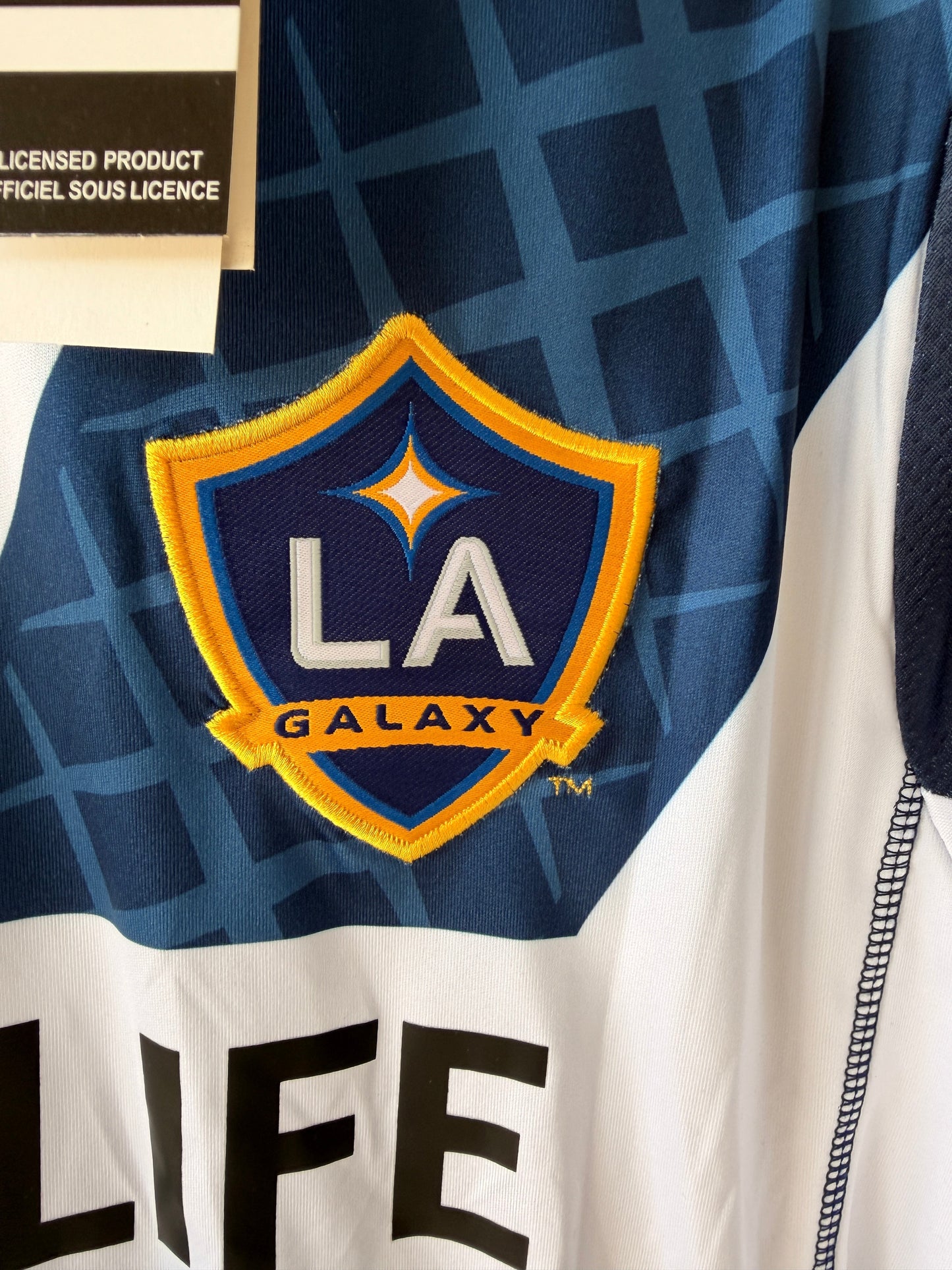 LA Galaxy 2012 Home Retro Soccer Jersey – David Beckham #23 – White – Men’s