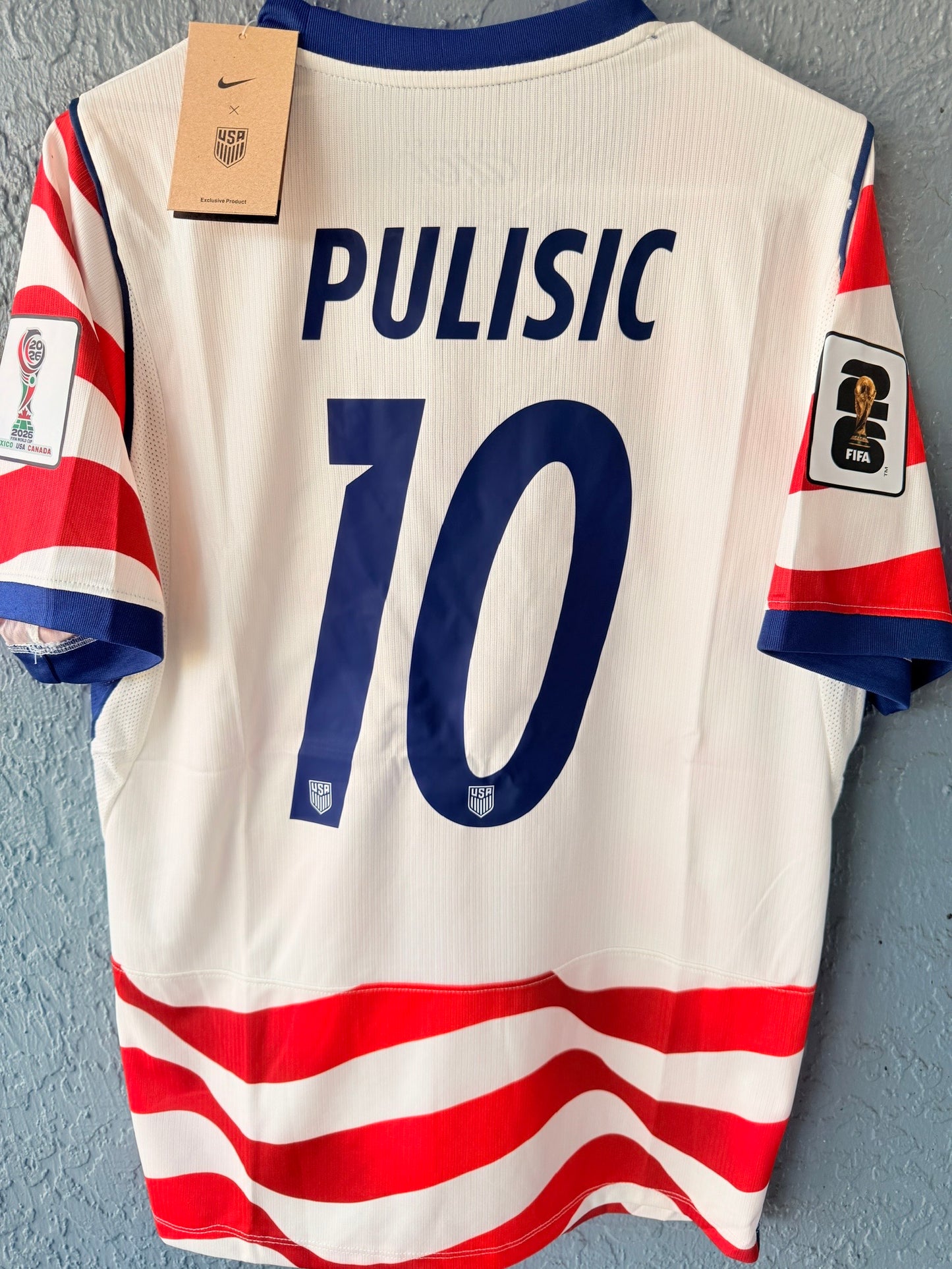 USA Pulisic #10 2026 Home White Red Soccer Jersey Men