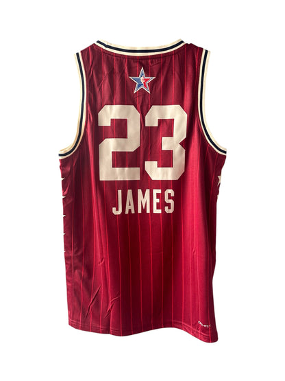 LeBron James #23 Red All-Star Game Basketball Jersey Men