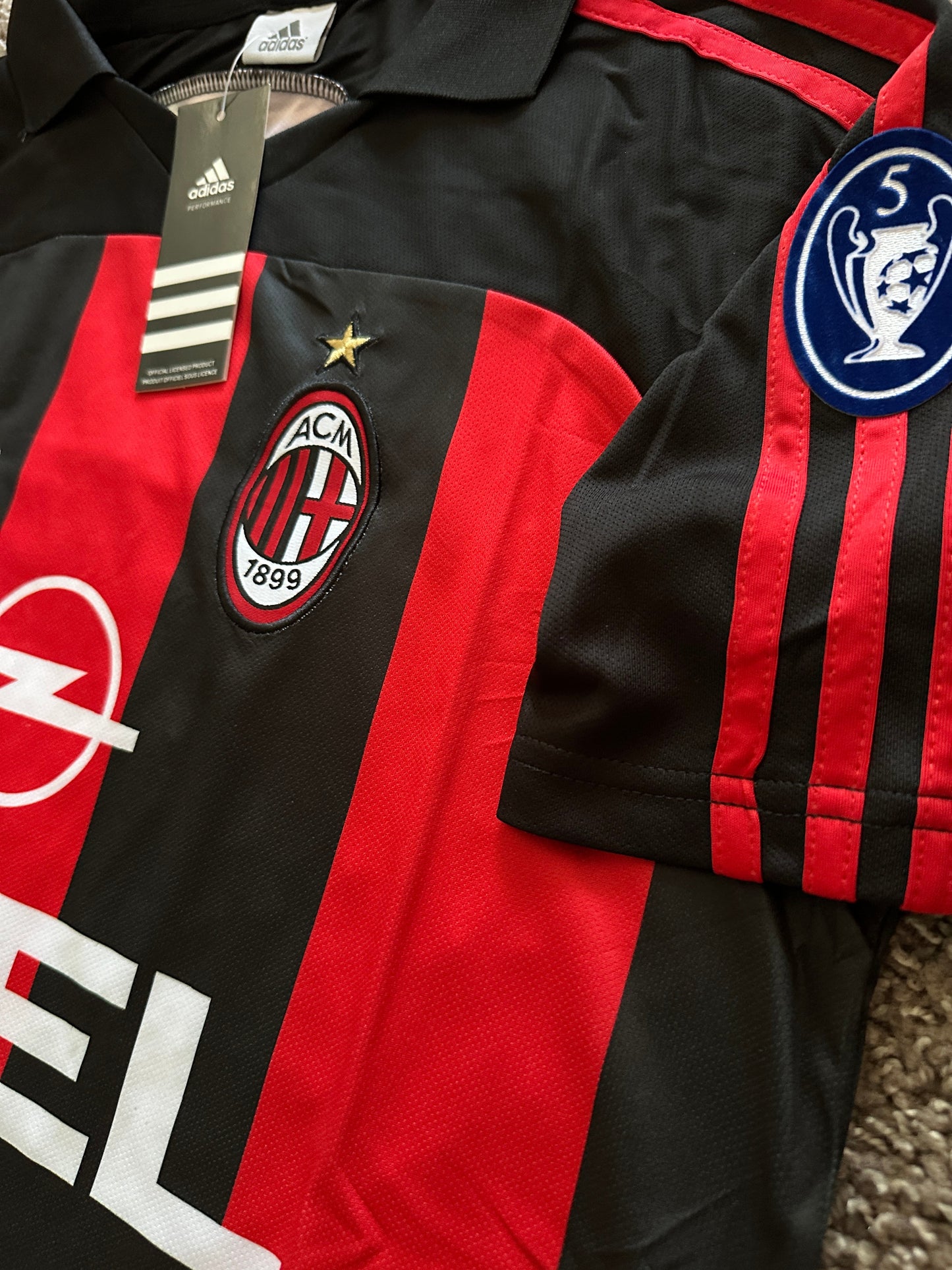 Milan 2000/01 Soccer Jersey Paolo Maldini Retro Men Size