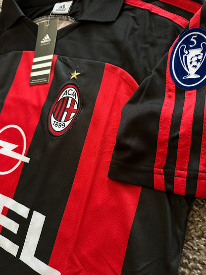 Milan 2000/01 Soccer Jersey Paolo Maldini Retro Men Size