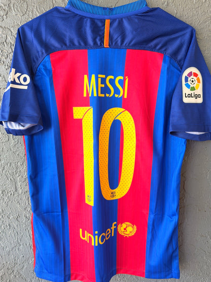 Barcelona Lionel Messi #10 2016/17 Home Soccer Jersey Men Size