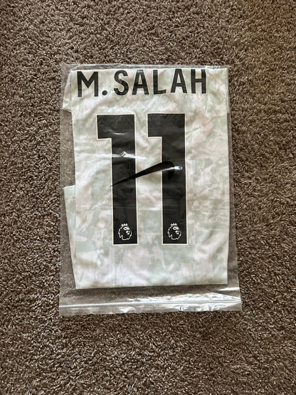 Liverpool Mohamed Salah #11 2024/25 Away White Soccer Jersey Men Size S Deal