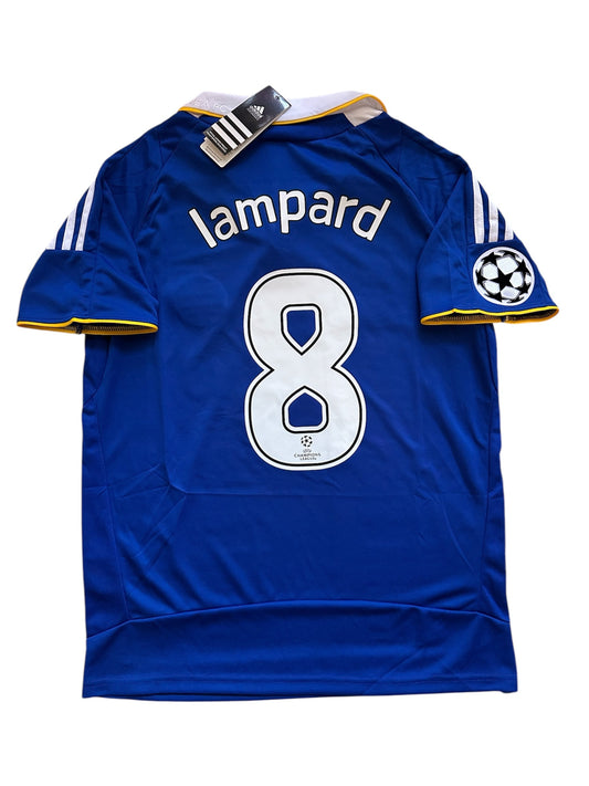 Chelsea Lampard Final Champions Soccer Jersey 2008 Blue Size Regular Men