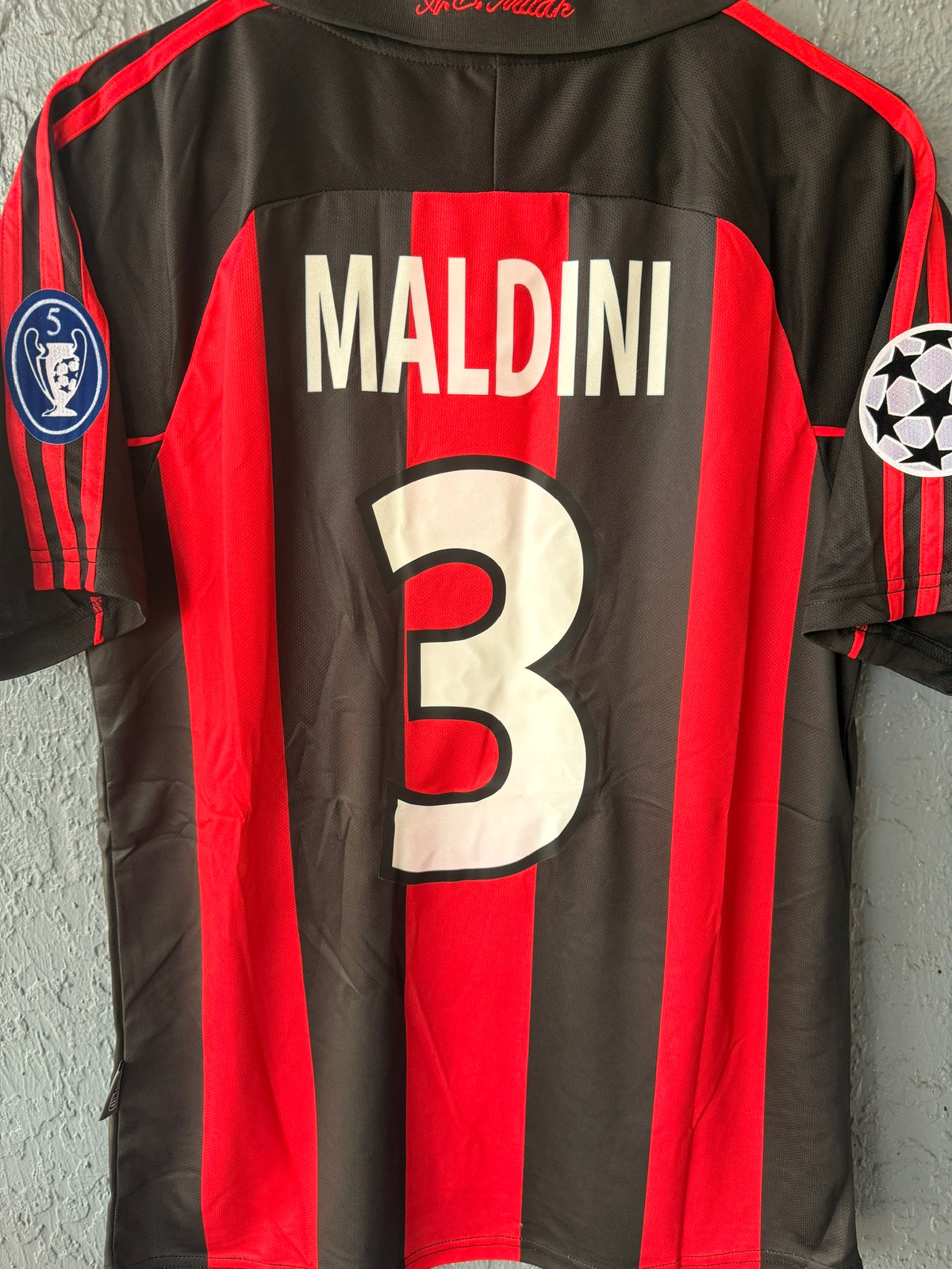Milan 2000/01 Soccer Jersey Paolo Maldini Retro Men Size