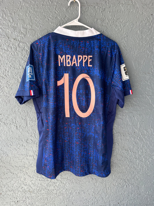 France Kylian Mbappe #10 2026 Blue Soccer Jersey Men