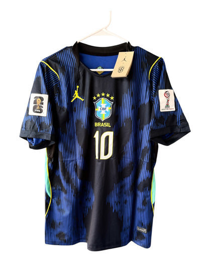 Brazil Neymar Jr #10 2026 Away Blue Soccer Jersey Men