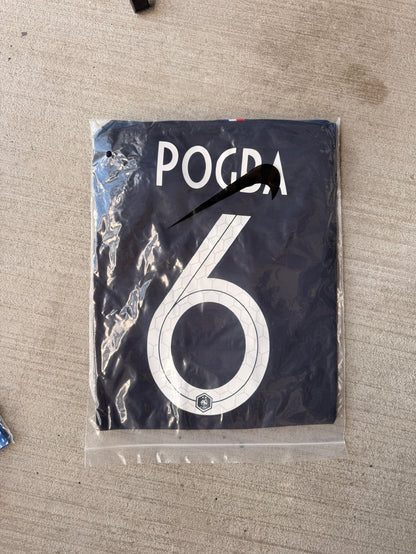 France Pogba #6 2018 Final Blue Retro Soccer Jersey Men