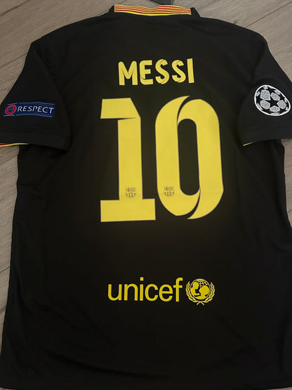 Barcelona Retro Jersey 2013/14 Away Black – Lionel Messi – Men’s Large